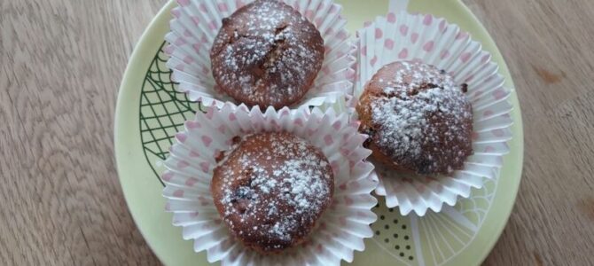 Banánové muffiny s čokoládou – recept