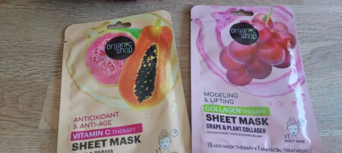 Plátýnkové masky Organic Shop – recenze